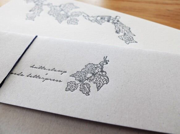 OEDA LETTERPRESS｜Letter set [ LE207h / Wild-grape]