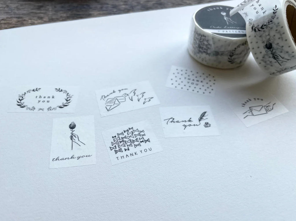 OEDA LETTERPRESS｜Masking tape[ MT004/ thank you]