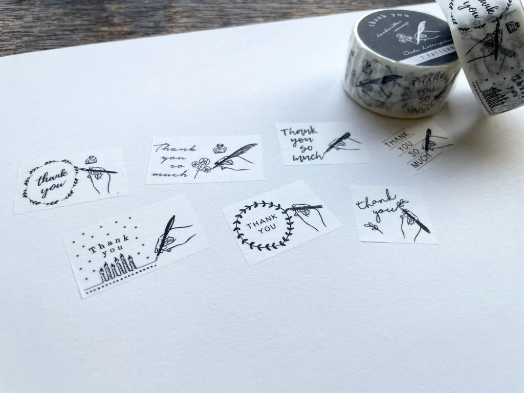 OEDA LETTERPRESS｜Masking tape[ MT005/ hand thank you]