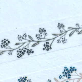 OEDA LETTERPRESS｜Masking tape[ MT008/ Bloom line Black]