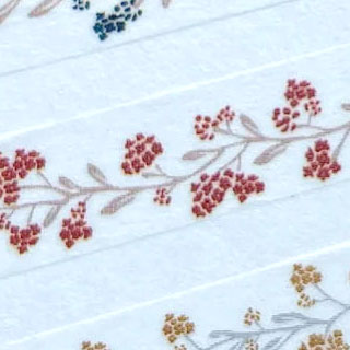 OEDA LETTERPRESS｜Masking tape[ MT009/ Bloom line Red]