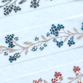 OEDA LETTERPRESS｜Masking tape[ MT010/ Bloom line Blue black]