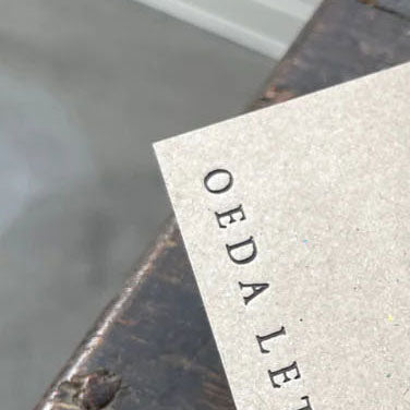 OEDA LETTERPRESS｜Mini Two color paper notebook【MiNB001/beige】