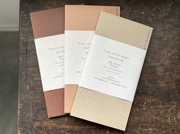 OEDA LETTERPRESS｜Two color paper notebook【NB002/craft】