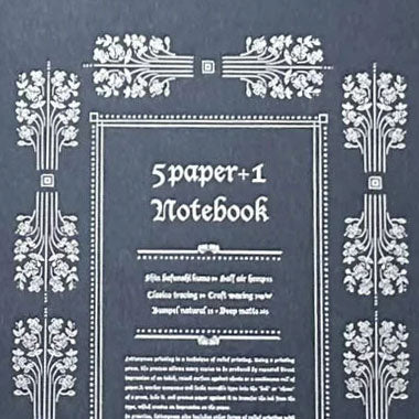 OEDA LETTERPRESS｜5paper notebook【NB004/Darkblue】