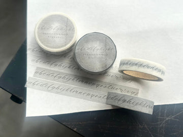 OEDA LETTERPRESS｜Masking tape[ MT024/ Alphabet gray]