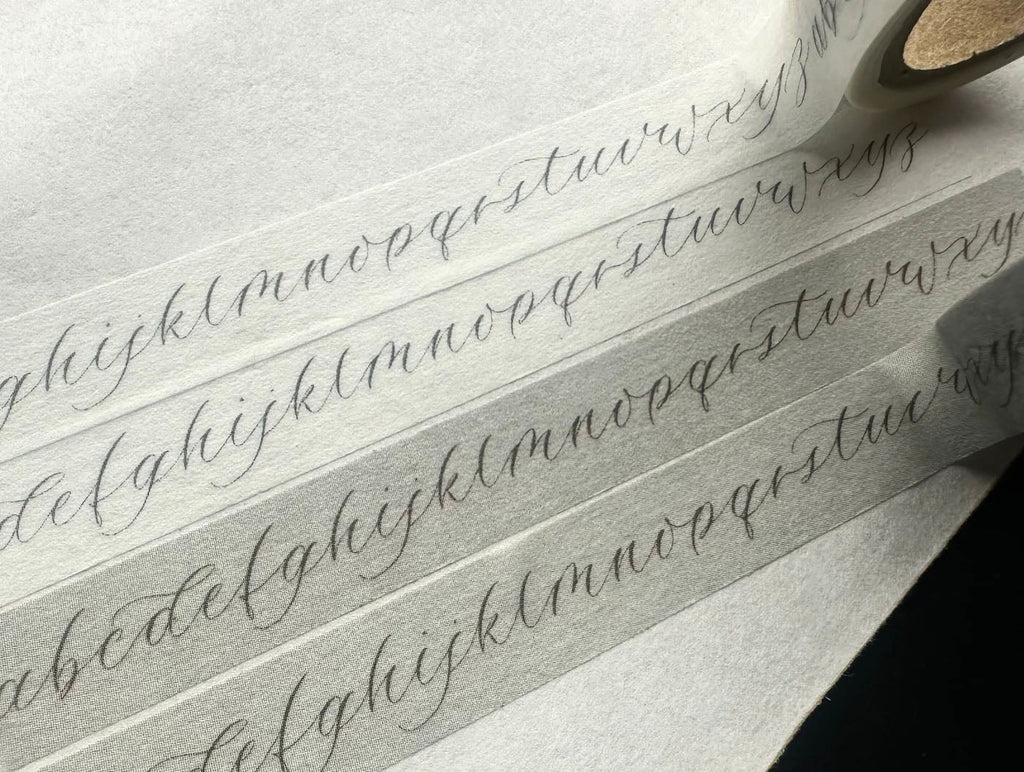 OEDA LETTERPRESS｜Masking tape[ MT024/ Alphabet gray]