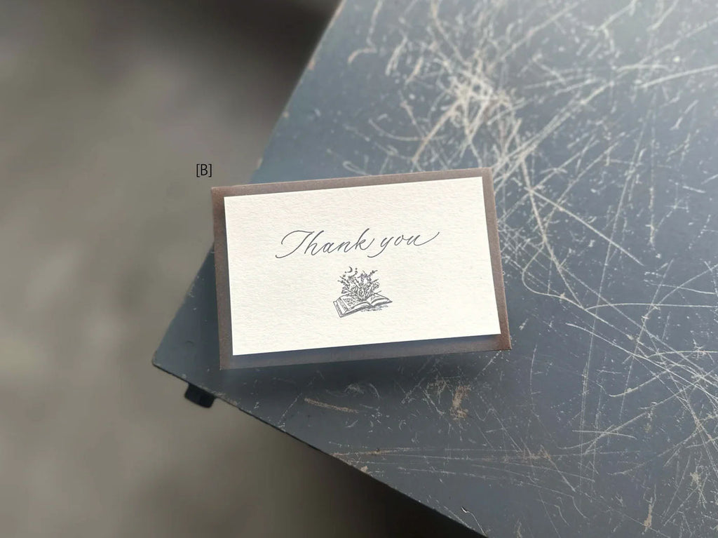 OEDA LETTERPRESS｜Small Folded Card and Envelope [ GR017 ]