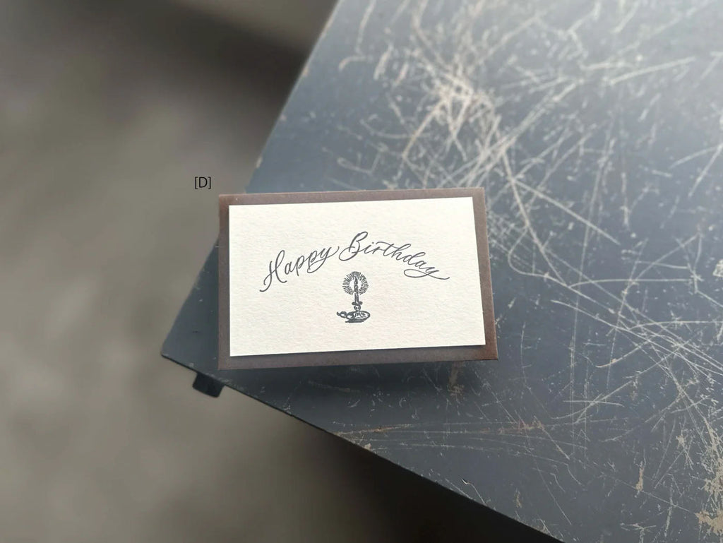 OEDA LETTERPRESS｜Small Folded Card and Envelope [ GR017 ]