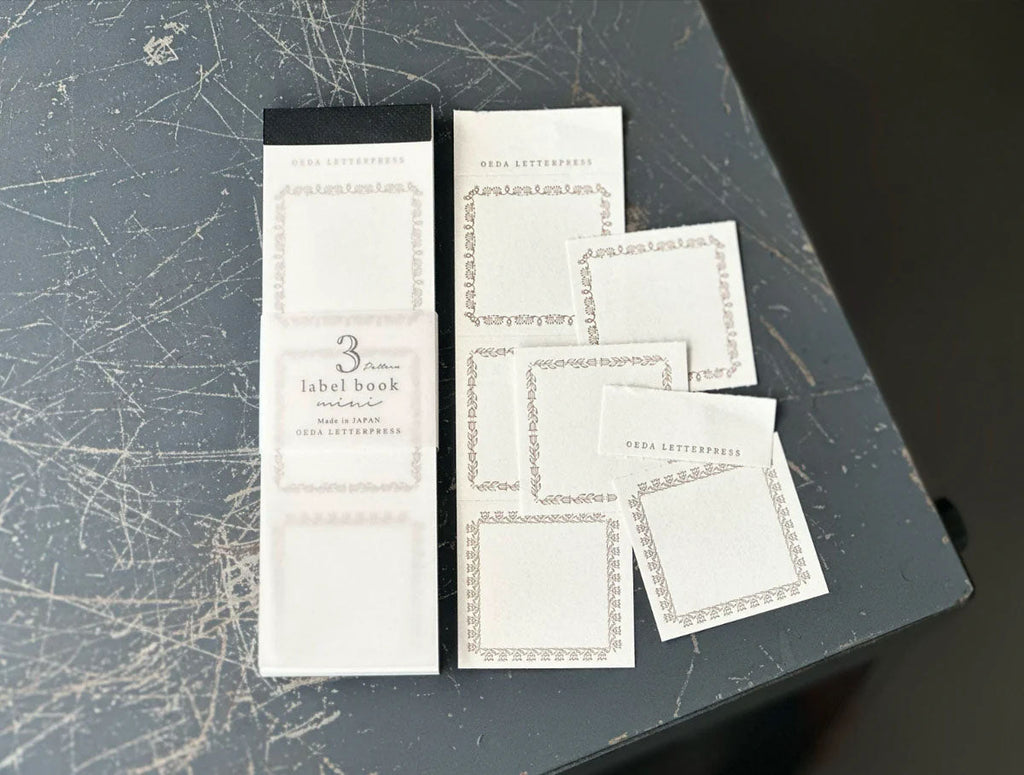 OEDA LETTERPRESS｜3pattern labelbook mini [LB033/Bronze ]