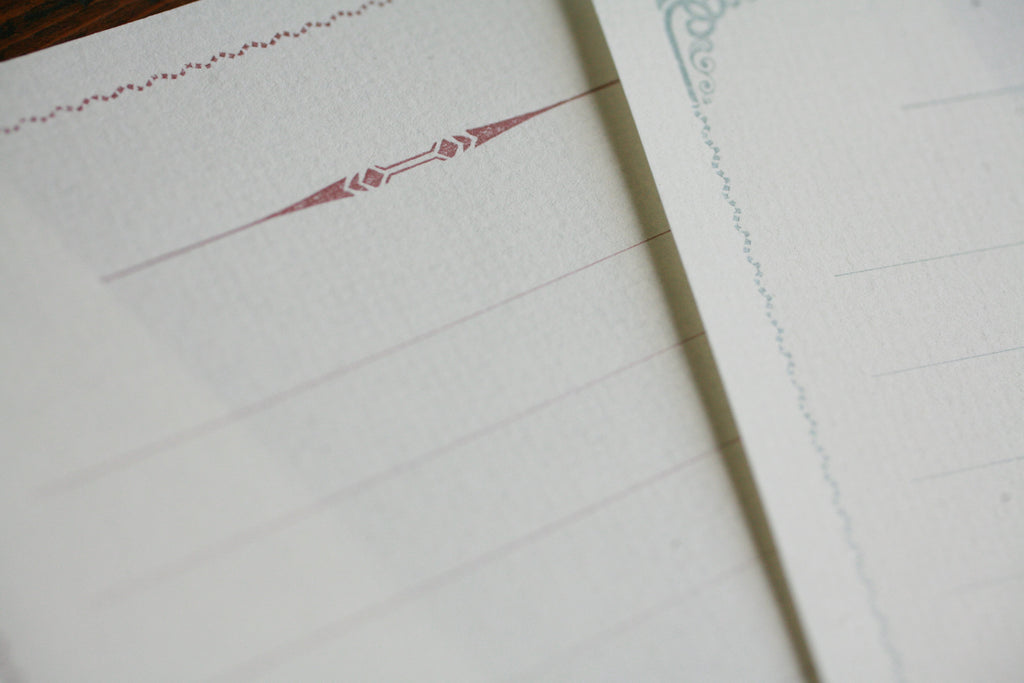 KOHUNKAN | 装飾活字Mini Stationery Paper all Antique-51- 【ワイン】