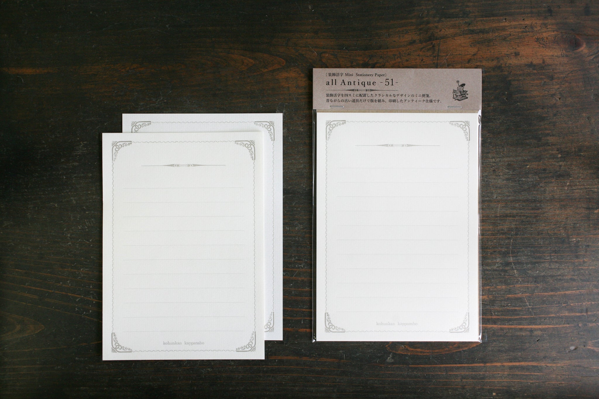 KOHUNKAN | 装飾活字Mini Stationery Paper all Antique-51