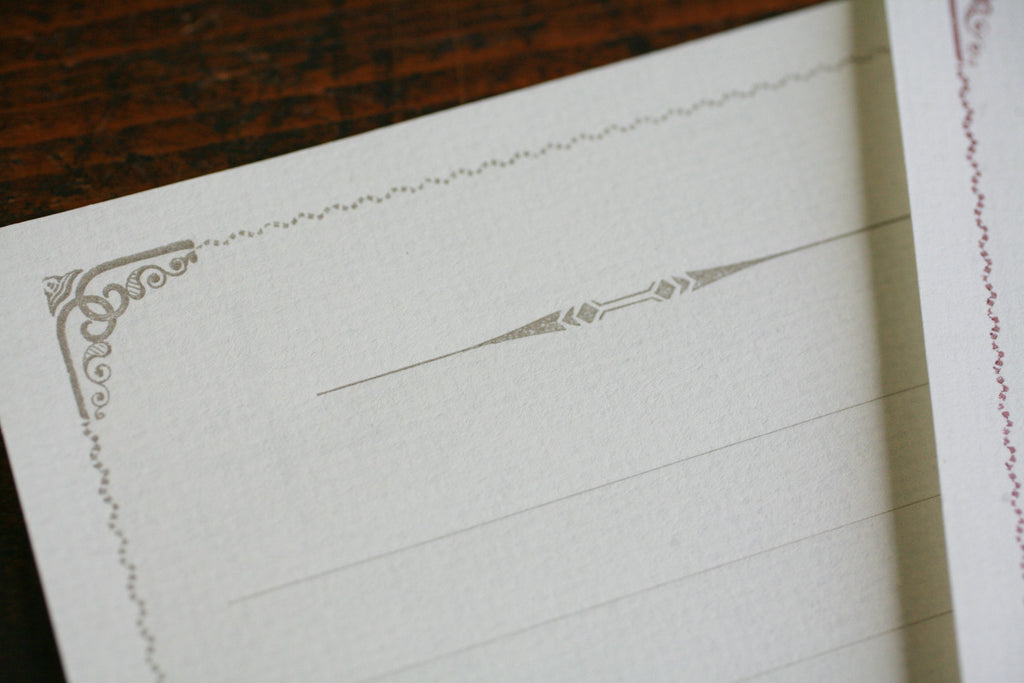 KOHUNKAN | 装飾活字Mini Stationery Paper all Antique-51- 【グレージュ】