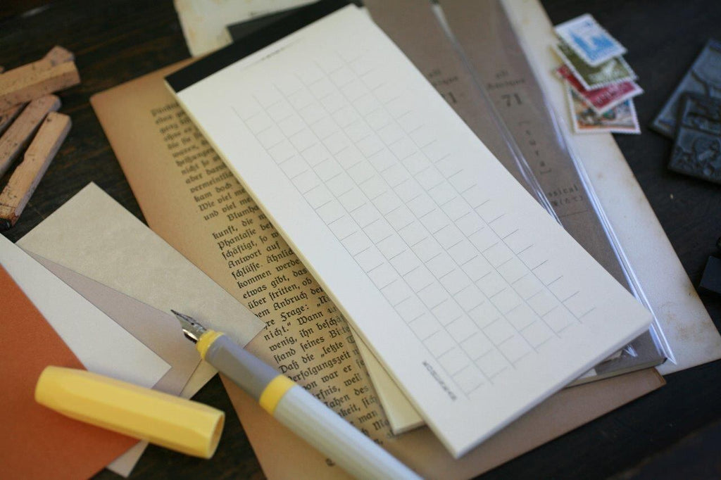 KOHUNKAN | all Antique classical 一筆箋（たて/マス）-71-[sura/イエローオーカー]