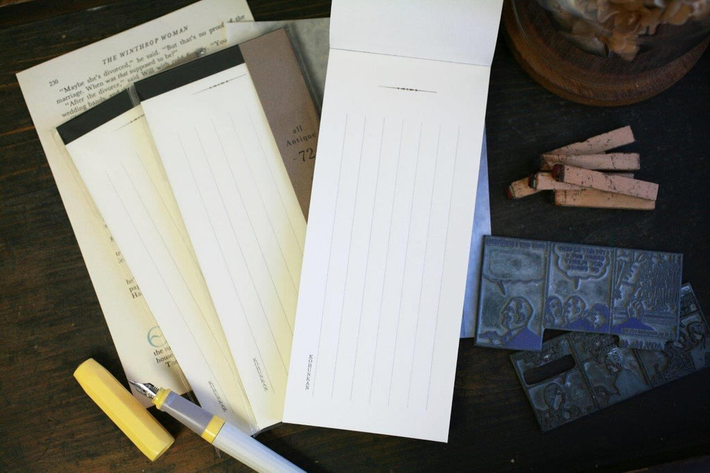 KOHUNKAN | all Antique classical 一筆箋（たて/罫線）-72-[sura/カッパーゴールド]