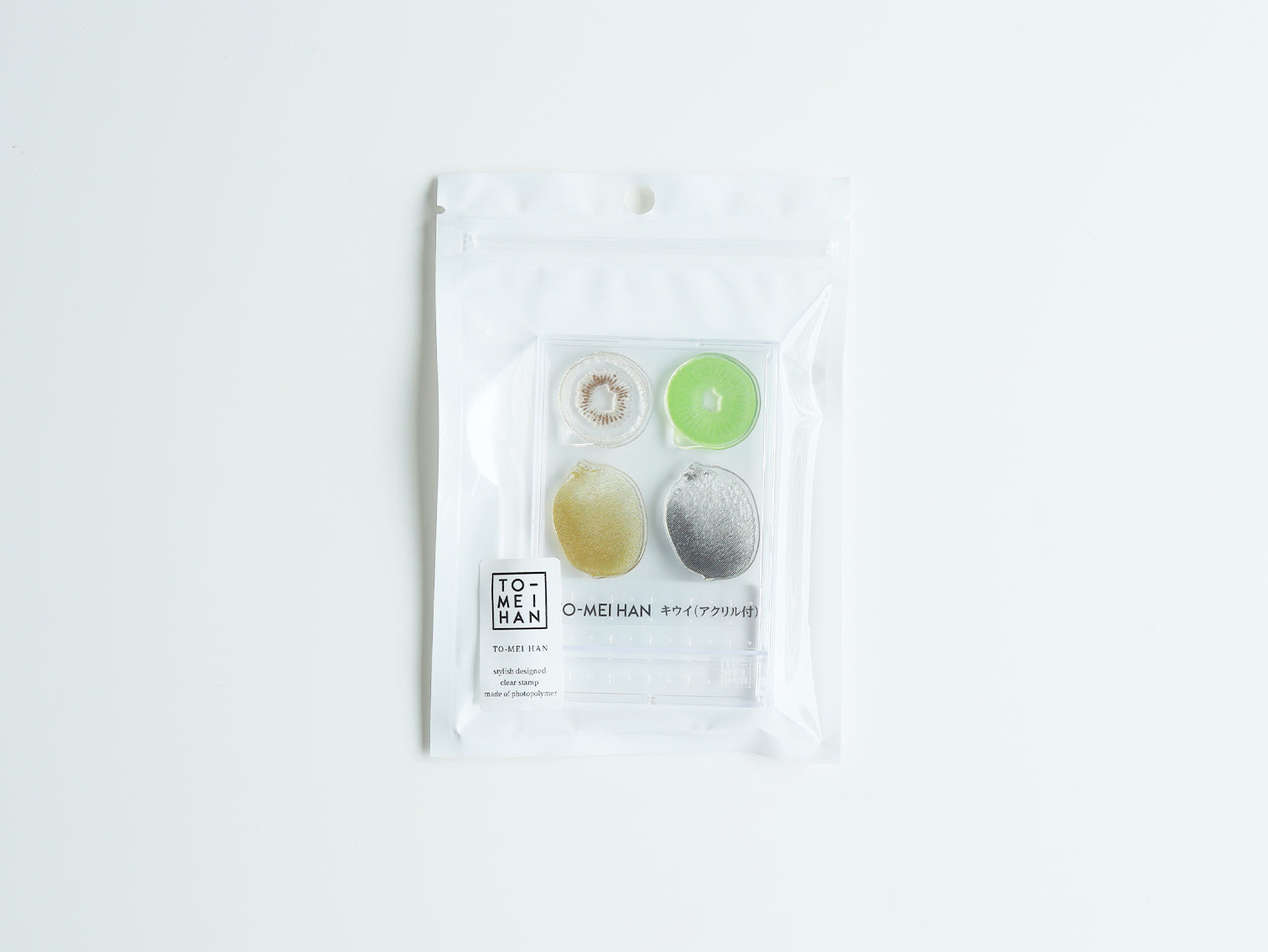 TO-MEI HAN | クリアスタンプ キウイ（アクリル付き）【TAG STATIONERY】