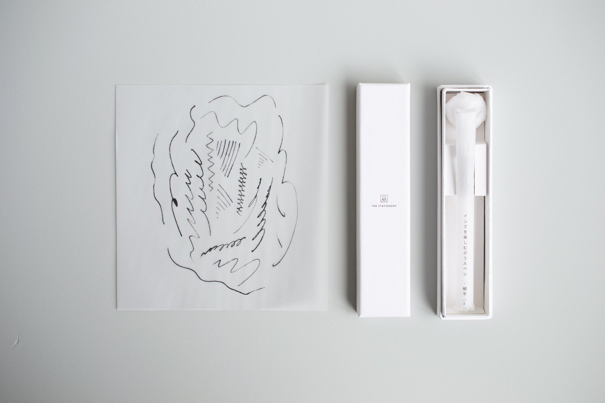 TAG STATIONERY ガラスペンセット 透明・青 GLASS PEN | ガラスペン – TAG STATIONERY